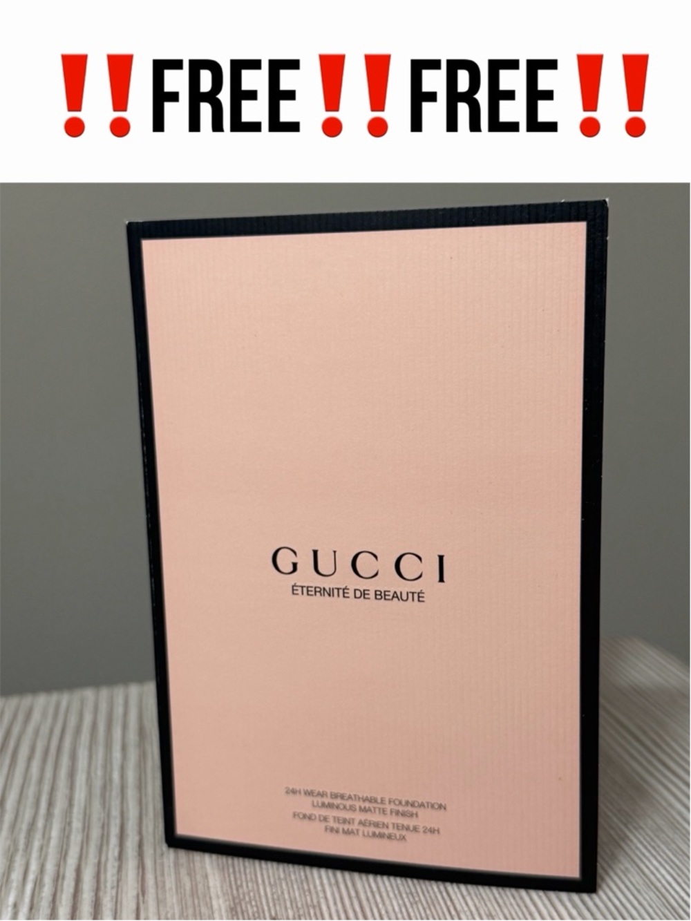 ‼️FREE‼️NEW‼️GUCCI ÉTERNITÉ DE BEAUTÉ Foundation Sampler